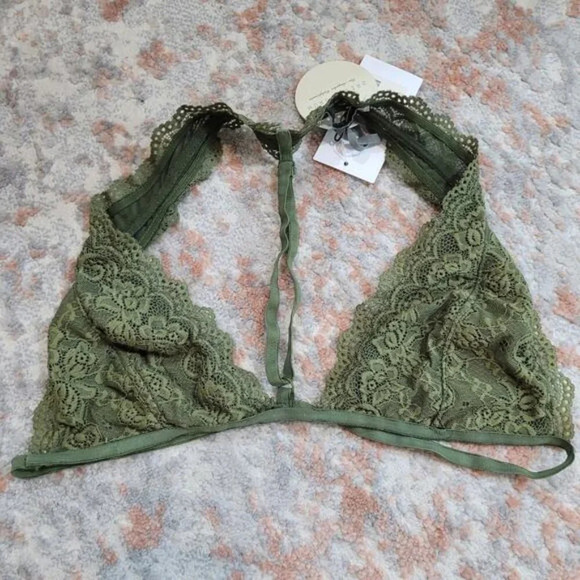 Dress‎ Forum Green Lace Bralette - Size Large - Picture 2 of 6